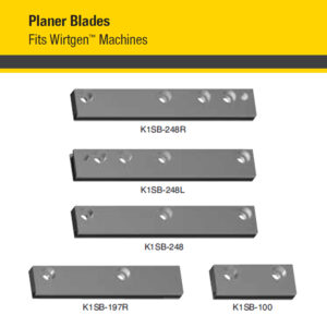 Kennametal Planer Blades that Fit Wirtgen Machines