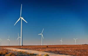 Wind farm in Texas construction project using ground engaging tools/attachments